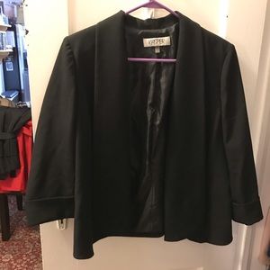 Kasper Black Shrug Blazer